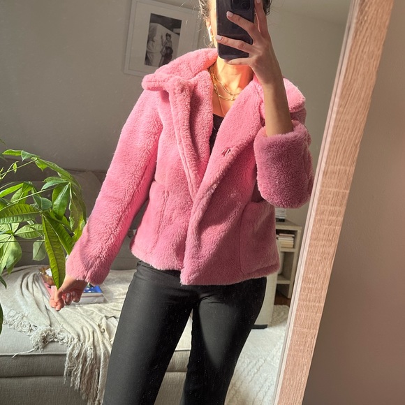 Pink Faux Fur Jacket - Picture 8 of 16